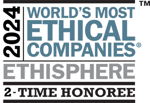 Recognized as one of the 2024 World's Most Ethical Companies 2-Time Honoree